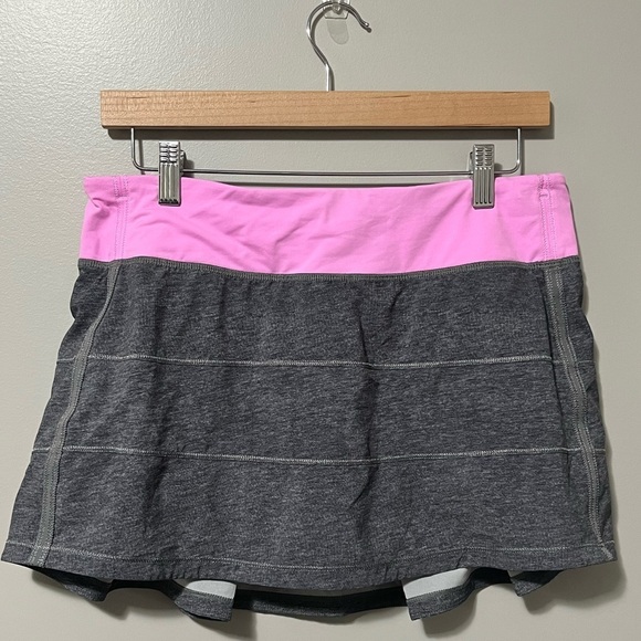 Lululemon Pace Rival Skirt II Stretch
Heathered Grey Deep Coal Vintage P… - Picture 11 of 15